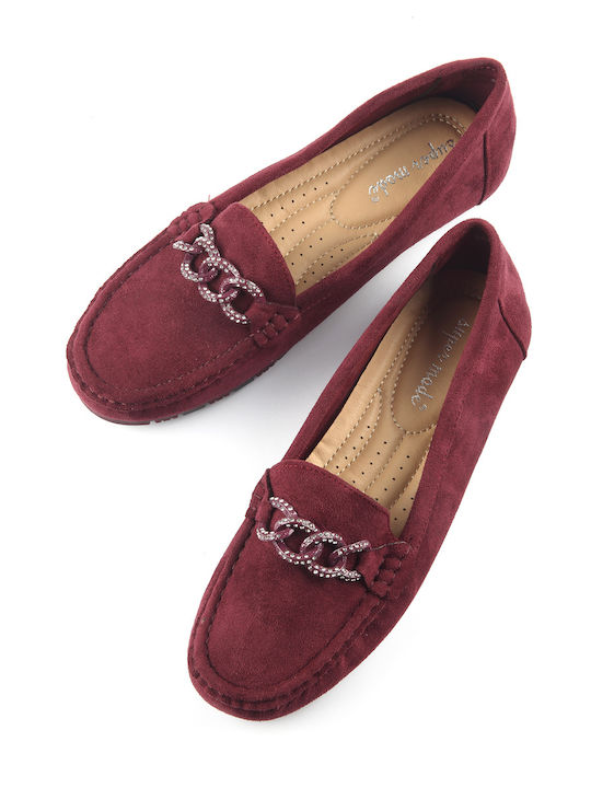 Women's Moccasins Burgundy