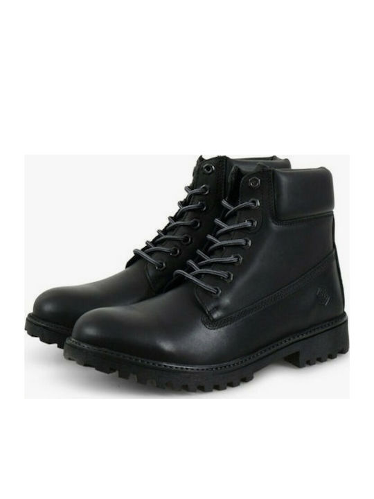 River Leather Black Men's Boots