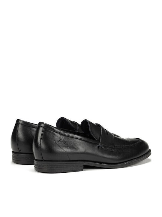HABANA Men's Leather Loafers Black
