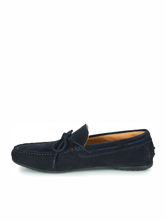 Men's Suede Boat Shoes Navy