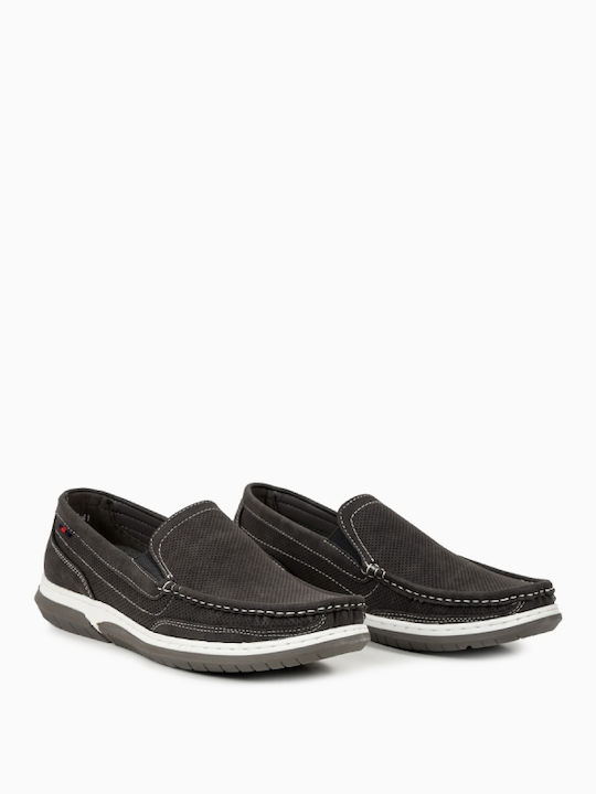 Suede Ανδρικά Loafers σε Γκρι Χρώμα