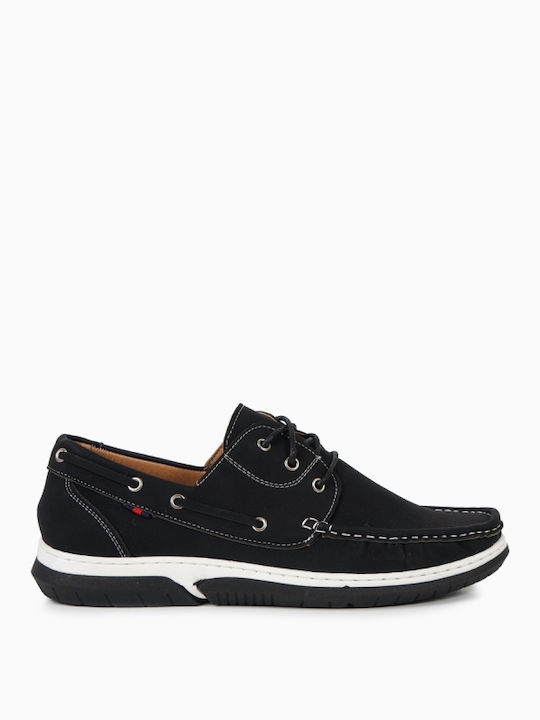 Wildleder Herren Mokassins in Schwarz Farbe