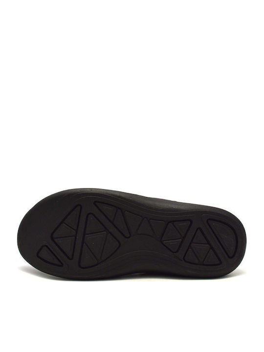 Leder Herrensandalen in Schwarz Farbe
