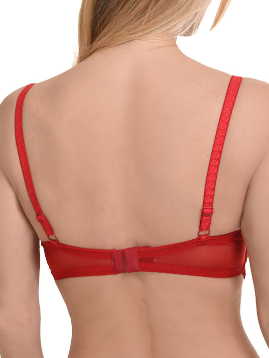 Miss Rosy Bra with Light Padding Underwire Red