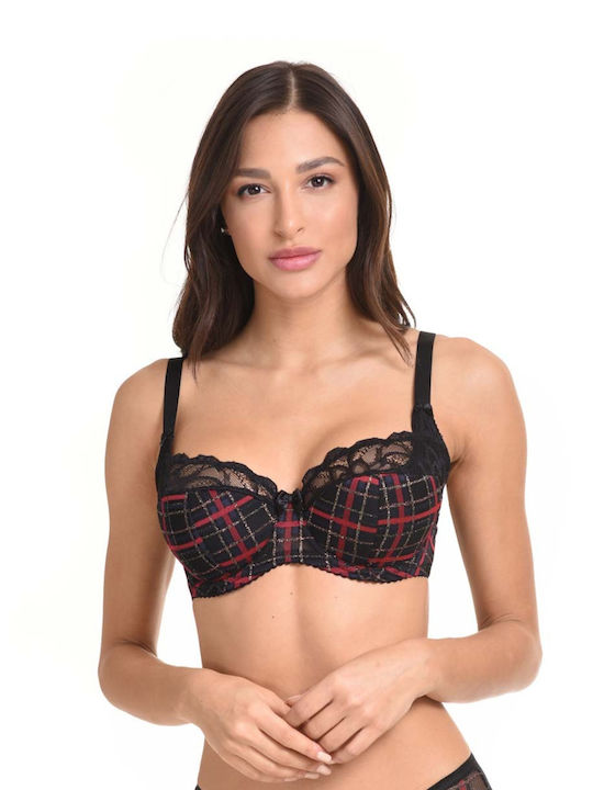 Miss Rosy Spitzen Unterwäsche-Set für Damen BH mit Schlupf Schwarz Miss Rosy Spitzen Unterwäsche-Set für Damen BH mit Schlupf Schwarz