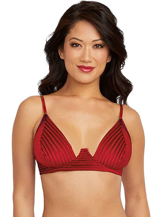 Dreamgirl Lace Underwear Set with Bra & String Red