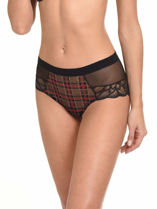 Miss Rosy Lace Underwear Set with Bra & Slip Black