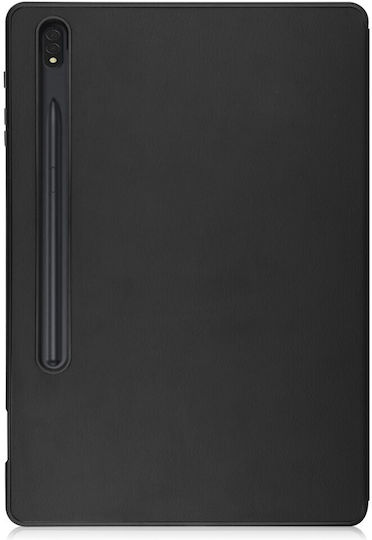 Tri-Fold Flip Cover Black for Galaxy Tab S7+
