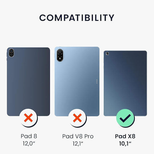 KWmobile Flip Cover Διάφανη (Universal 10.1")