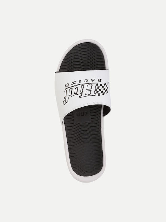 HUF Men's Slides White