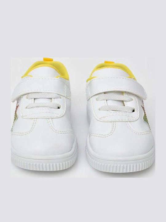Colorful Star Παιδικά Sneakers με Σκρατς Λευκά