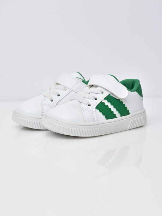 Παιδικά Sneakers με Σκρατς Λευκά