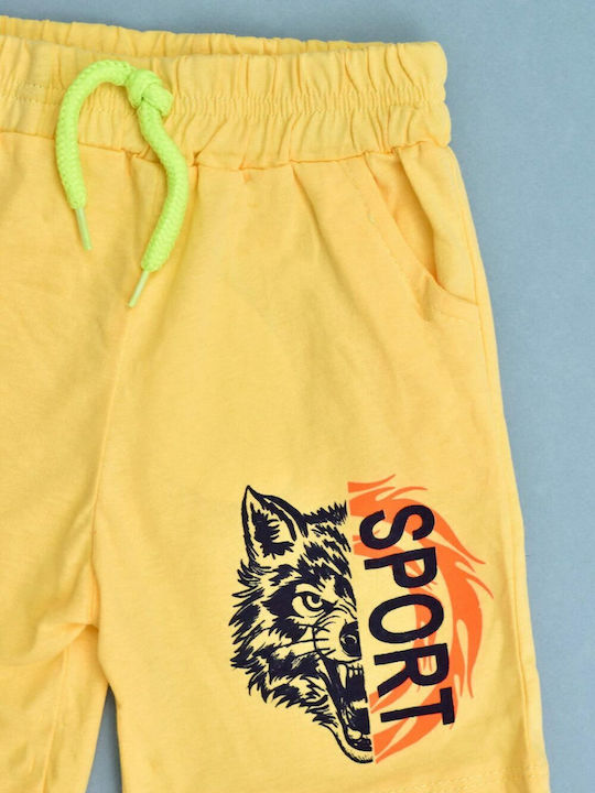 Kinder-Shorts/Bermudas Stoff Gelb