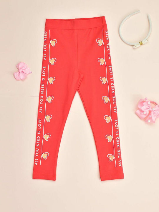 Kinder Leggings Lang Orange