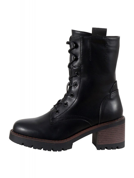 G Secret Women's Combat Boots Black