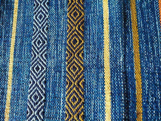 Koulis Carpets Set Timp de vară Covoare pentru dormitor din bumbac Albastru 0018-00006-070 3buc