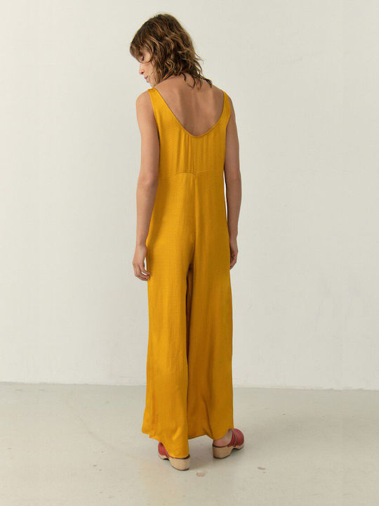 American Vintage Γυναικεία Ολόσωμη Φόρμα Κίτρινη