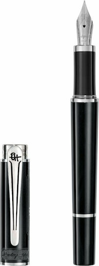 Montegrappa Πένα Γραφής Μαύρη με Μαύρο Μελάνι