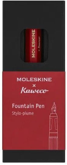 Moleskine Писалка Medium Червена от Пластмаса с Червено Мастило
