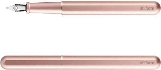 Stilform Writing Pen Fine Pink made of Aluminum with Blue Ink