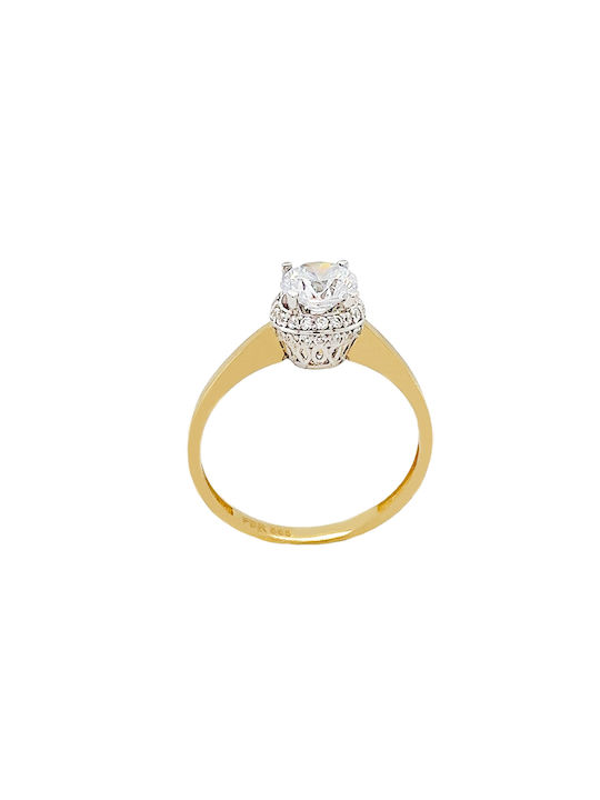 Xryseio Single Stone from Gold 14K