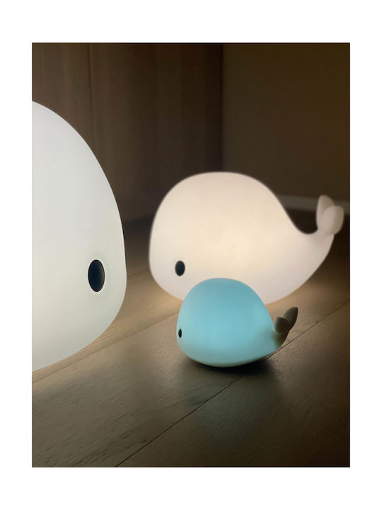 Filibabba Luminiță de Noapte LED Christian Whale Multicolor