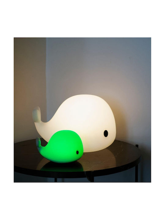 Filibabba Luminiță de Noapte LED Christian Whale Multicolor