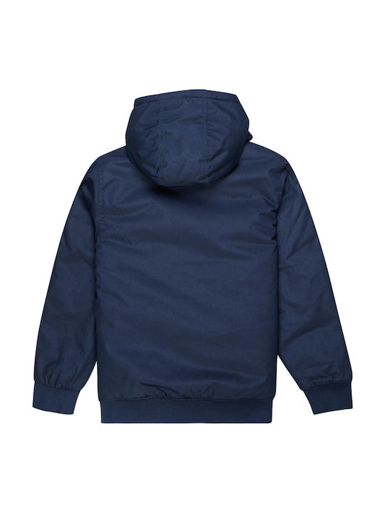 Kids' Casual Jacket Short with Hood Navy Blue