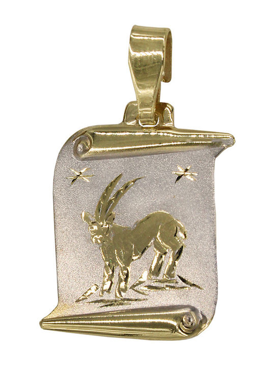 Roloi Kaliamanis Anhänger Kinder Amulett mit Kette aus Gold 14K ZP1004