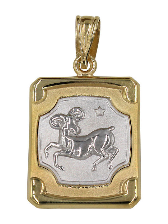 Roloi Kaliamanis Anhänger Kinder Amulett mit Kette aus Gold 14K ZF1001