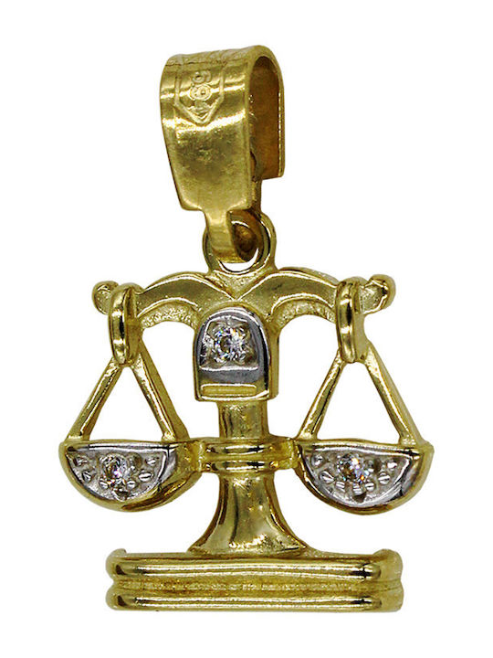 Roloi Kaliamanis Anhänger Kinder Amulett mit Kette aus Gold 14K ZA11001