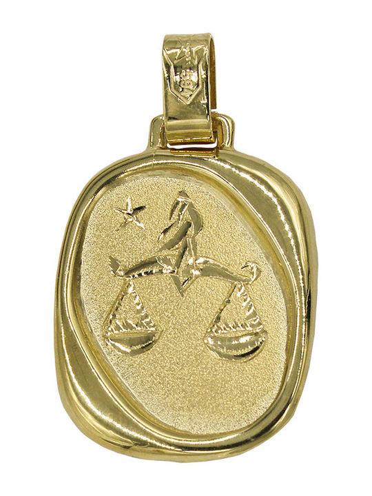 Roloi Kaliamanis Anhänger Kinder Amulett mit Kette aus Gold 14K ZPL1001