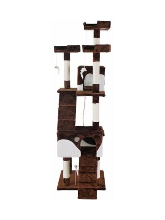 Go Clever Cat Scratching Pole Brown 170x90x49cm