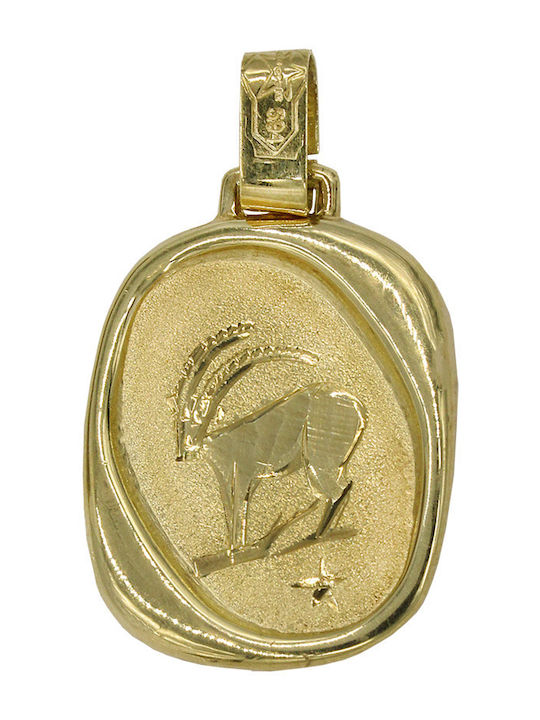 Roloi Kaliamanis Anhänger Kinder Amulett mit Kette aus Gold 14K ZPL1001