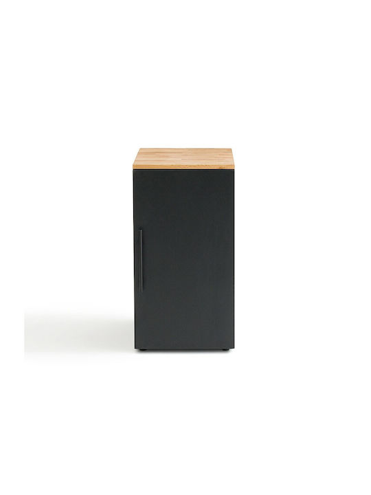 Office Storage Metal Cabinet Oak L70xW40xH75cm