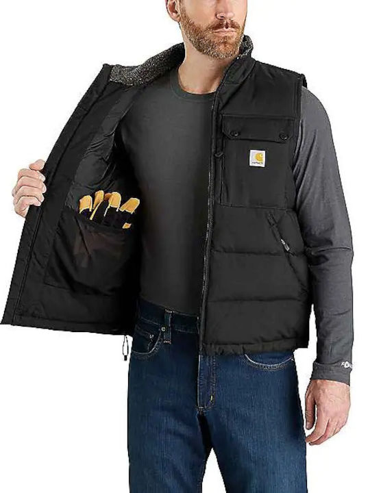 Sleeveless Jacket Waterproof and Windproof Black