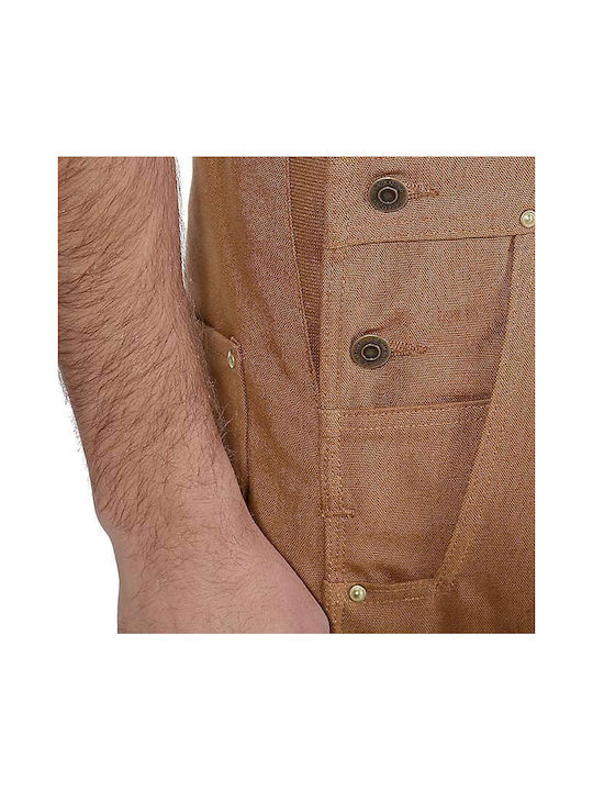 Carhartt Bib Overall Work Coveralls Dungarees Cotton Brown