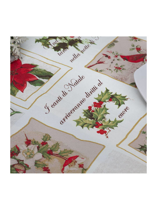 Christmas Fabric Tablecloth Ornament L140xW140cm