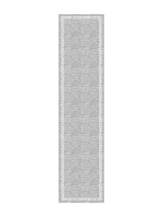 Saint Clair Laser Cut 2030 Christmas Tablecloth Runner Fabric Silver L160xW40cm 1pcs 1719030221086