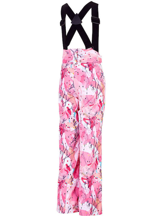 Ziener 197912-885 Kids Dungarees for Ski & Snowboard Pink