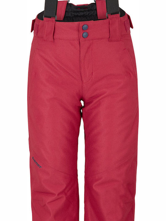 Ziener 207914-102 Pantaloni de schi și snowboard pentru copii Ski & Snowboard Roșu