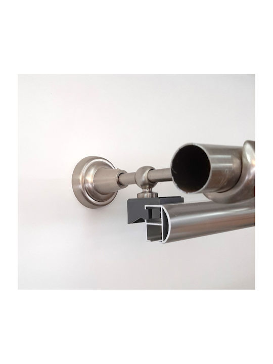 Import Hellas Metallic Curtain Pole No5 Single Φ25mm 120cm Bronze