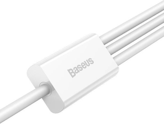 Baseus Superior Regular USB to Type-C / Lightning / micro USB 1m 3.5A Cable White (P10320105221-00)