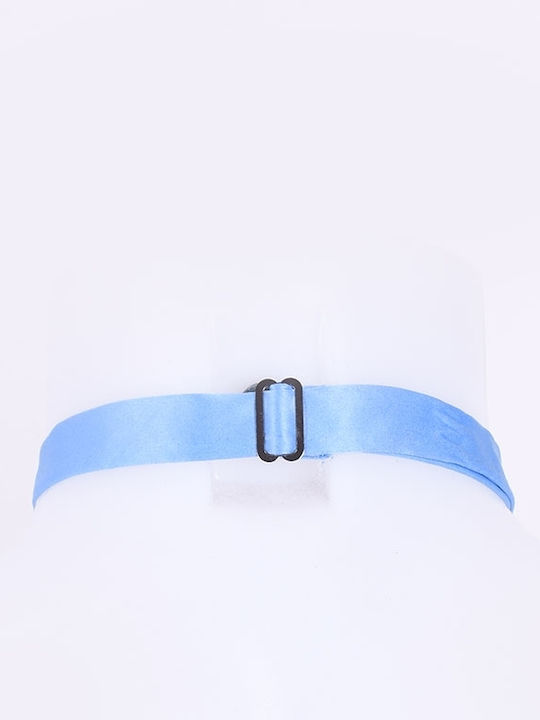 Unounouno Bow Tie Set with Pochette Light Blue