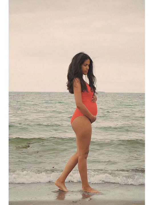 Konges Slojd One Piece Maternity Swimwear Red