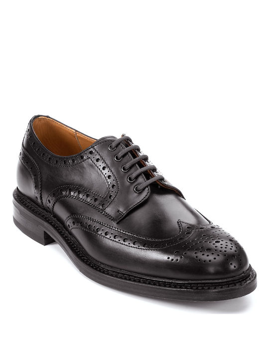 Perlamoda Men's Leather Oxfords Black