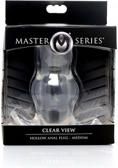 Master Series View Hollow Πρωκτική Σφήνα Medium Διάφανη