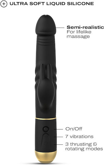 Dorcel Δονητής Rabbit 27cm Μαύρος