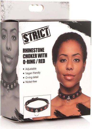 Strict Leather Κολάρο σε Κόκκινο Χρώμα