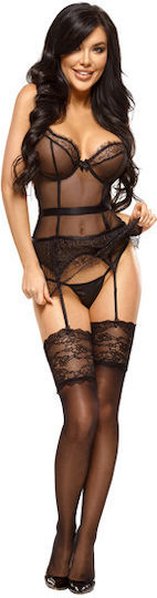 Beauty Night chemise Babydoll Sexy Negru